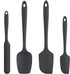 U-Taste Silicone Spatula Set with 600 Degrees Fahrenheit Heat Resistant (Black)...